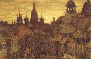 unknow artist The Old Moscow a street in Kitai-Gorod in the 17th century oil on canvas